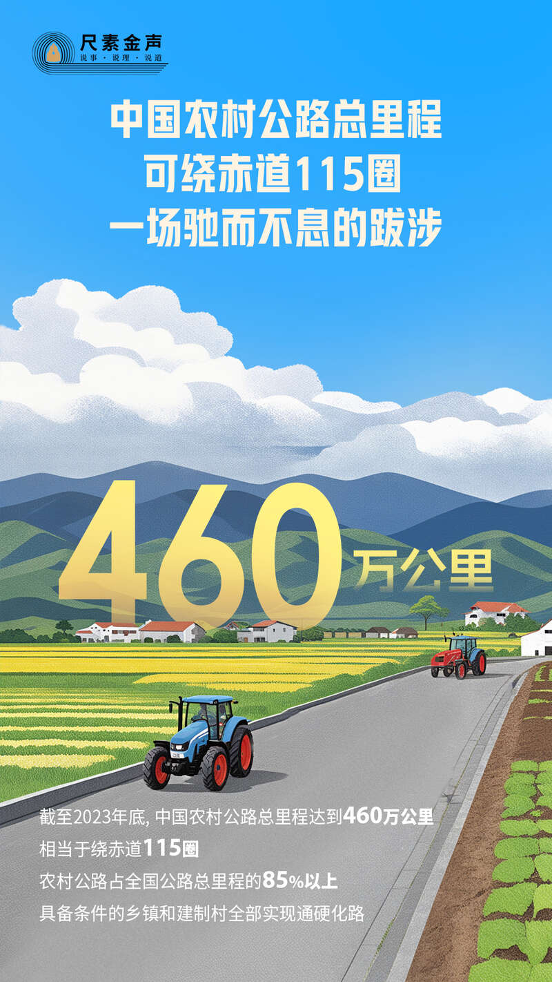 中国农村公路总里程可绕赤道115圈一场驰而不息的跋涉(图1)